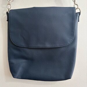 Thirty-One Skies For You Crossbody Bag - Navy Blue Pebble - Vegan Leather